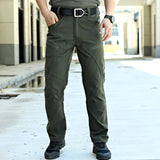 Men's Quick Dry Elastic Fabric Tear Resistant Tactical Multi Pocket Cargo Pants
