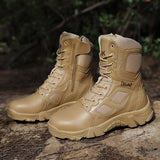 Men’s Tactical Military Boots – Breathable Non-Slip Outdoor Hiking & Work Combat Shoes with Steel Toe Protection