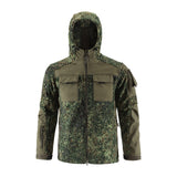 Men’s Outdoor Camouflage Fleece Jacket – Warm Spliced Tactical Fleece Coat, No.3 Heavy Fleece Liner, Winter Outdoor Running Cycling Snow Sports Jacket