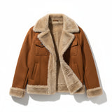 Men’s Reversible Fur-Lined Jacket – Windproof, Warm, Plus Size Coat