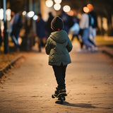 COB Headlamp Warm Beanie – 2-in-1 Winter Knitted Hat with Built-In Warning Light & Rechargeable LED