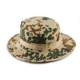 Military Tactical Camouflage Boonie Hat – Outdoor Sun Hat for Hiking, Mountaineering & Airsoft, Breathable Nylon Round-Brim Hat
