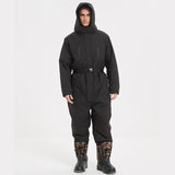Thickened Winter One-Piece Cold-Proof Jacket – Waterproof Insulated Fishing & Work Coverall for Extreme Cold