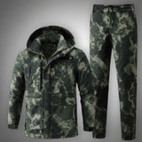 Men’s Winter Warm Work Suit – Thickened Cotton Fleece Cold-Proof Jacket & Pants Set, Waterproof & Wear-Resistant