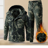 Winter Velvet Workwear Set – Thickened, Water-Repellent & Wear-Resistant Jacket