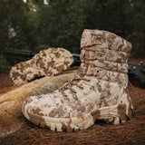 Large Size Camo Combat Boots for Men | Outdoor Tactical Hiking Boots