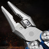 EDC Stainless Steel Knife & Pliers Combo: Folding Multi-Tool for Outdoor
