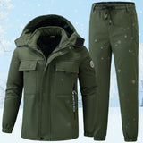 Winter Velvet Workwear Set – Thickened, Water-Repellent & Wear-Resistant Jacket