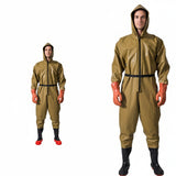 Full-Body Waterproof Waders with Steel Bottom – Durable One-Piece Fishing & Wading Pants