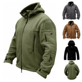 Men’s Outdoor Warm Fleece Lined Jacket – Cold-Proof Windbreaker Hooded Coat for Winter