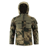 Men’s Outdoor Camouflage Fleece Jacket – Warm Spliced Tactical Fleece Coat, No.3 Heavy Fleece Liner, Winter Outdoor Running Cycling Snow Sports Jacket