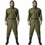 Full-Body Waterproof Waders with Steel Bottom – Durable One-Piece Fishing & Wading Pants