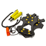 Retractable Ice Nail Life-Saving Cones, Winter Ice Fishing Emergency Safety Gear, Silicone & Stainless-Steel Rescue Spikes, Cold-Weather Survival Tool Set