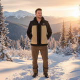 Men’s Fleece-Lined Outdoor Workwear Vest – Winter Warm Multi-Pocket Sleeveless Jacket, Large Size Casual Zipper Vest