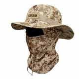Camouflage Round-Brim Hat & Hood Set – Outdoor Windproof Mountaineering Fisherman Hat