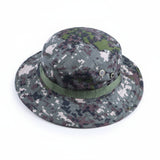 Military Tactical Camouflage Boonie Hat – Outdoor Sun Hat for Hiking, Mountaineering & Airsoft, Breathable Nylon Round-Brim Hat