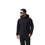 Men’s Outdoor Warm Fleece Lined Jacket – Cold-Proof Windbreaker Hooded Coat for Winter