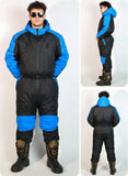Outdoor One-Piece Down Jacket for Adults – Winter Waterproof Warm Ski & Fishing Coverall Suit