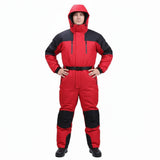 Thickened Winter One-Piece Cold-Proof Jacket – Waterproof Insulated Fishing & Work Coverall for Extreme Cold