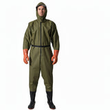 Full-Body Waterproof Waders with Steel Bottom – Durable One-Piece Fishing & Wading Pants