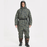 Thickened Winter One-Piece Cold-Proof Jacket – Waterproof Insulated Fishing & Work Coverall for Extreme Cold