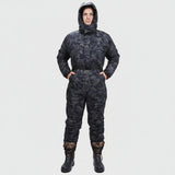 Thickened Winter One-Piece Cold-Proof Jacket – Waterproof Insulated Fishing & Work Coverall for Extreme Cold