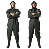 Full-Body Waterproof Waders with Steel Bottom – Durable One-Piece Fishing & Wading Pants