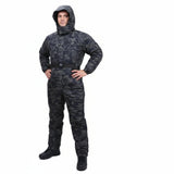 Thickened Winter One-Piece Cold-Proof Jacket – Waterproof Insulated Fishing & Work Coverall for Extreme Cold