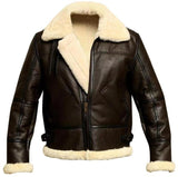 Men’s Winter Faux Fur Lapel Jacket – Warm Zipper Coat for Middle-Aged Men, Casual Fit Outerwear