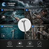 TC4 Titanium Hammer | 5-in-1 Survival & Emergency Tool