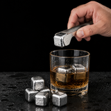 Titanium Whiskey Stones - Reusable Ice Cubes, Chill Without Dilution