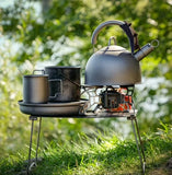 Titanium Whistling Stovetop Kettle – 2000ml Ultralight Pure Titanium Tea Kettle for Camping & Home Use