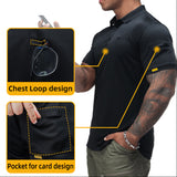 Quick Dry Tactical Short Sleeve Lapel Neck Polo Shirt