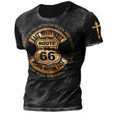 Mens Outdoor Comfortable And Breathable Printed T-shirt