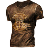 Mens Outdoor Comfortable And Breathable Printed T-shirt