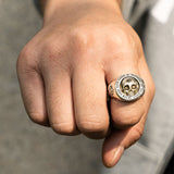 925 Silver Skull Ring Punk Open Ring
