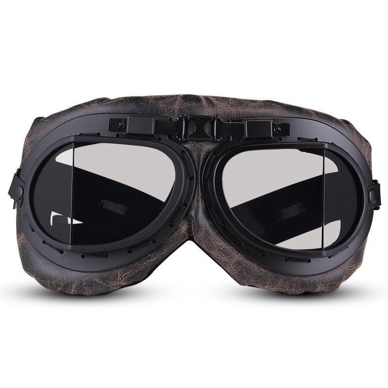 Espnman Retro Motorcycle Goggles with Adjustable Strap