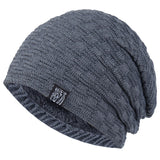 Men's Outdoor Skiing Cashmere Thick Wool Hat Knitted Hat