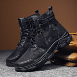 Men's Casual Camouflage Martin Boots Vintage Military Boots