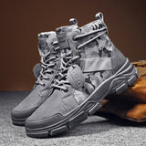 Men's Casual Camouflage Martin Boots Vintage Military Boots