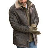Mens Outdoor Retro Warm Cotton Jacket