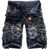 Men's Outdoor Multi-pocket Loose Camo Cargo Shorts