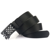 Men's Outdoor Tactical Toothless Rotating Automatic Buckle Nylon Belt