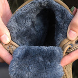 Men's Outdoor Fleece Warm Non-slip Wear-resistant Puncture-resistant Work Boots