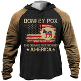 Donkey Pox The Disease Destroying America Men's Cotton Long Sleeve T-Shirt