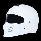 MMG Full Face Motorcycle Helmet DOT - Gloss White