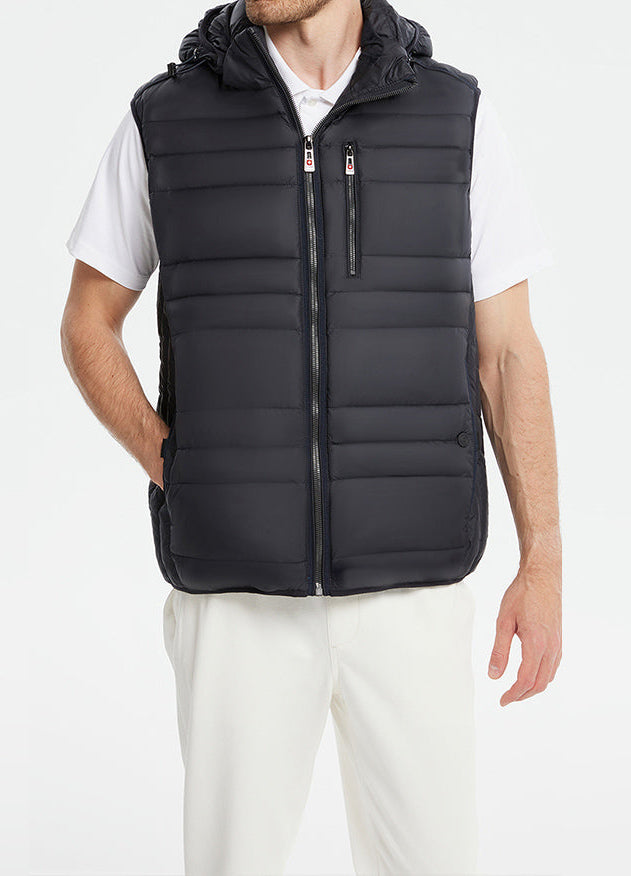 Detachable-Hooded Casual Padded Vest