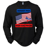 Donkey Pox And High Gas Prices Men's Fun Graphic Printed Cotton Long Sleeve T-Shirt