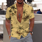 Men's Hawaii Coconut Casual Beach Shirt
