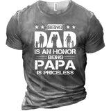 Papa Men's Cotton Short Sleeve T-Shirt